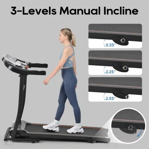 Home Folding Treadmill With Pulse Sensor