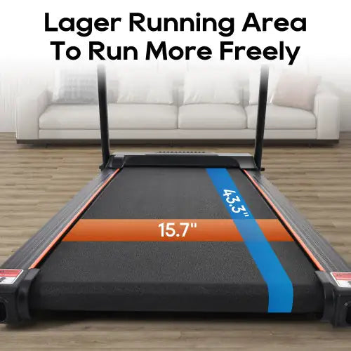 Home Folding Treadmill With Pulse Sensor