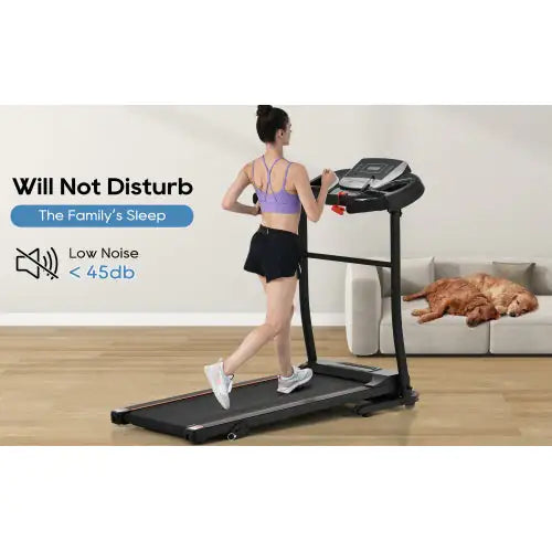 Home Folding Treadmill With Pulse Sensor